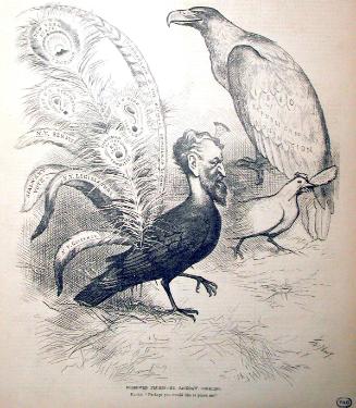 "Borrowed Plumes - Mr. Jackdaw" from Harper's Weekly, December 20, 1879