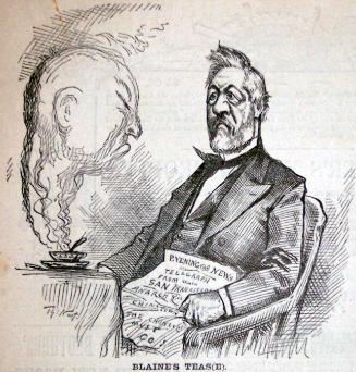 "Blaine's Teas(e)" from Harper's Weekly, March 20, 1880