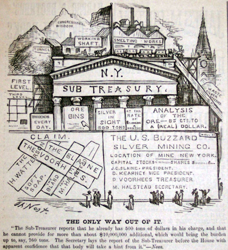 "The Only Way Out of It" from Harper's Weekly, June 12, 1880