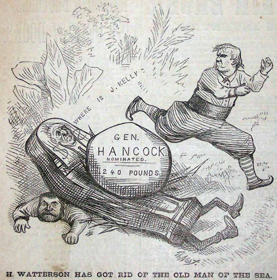 "H. Watterson Has Got Rid" from Harper's Weekly, July 10, 1880