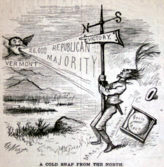 "A Cold Snap from the North" from Harper's Weekly, September 25, 1880