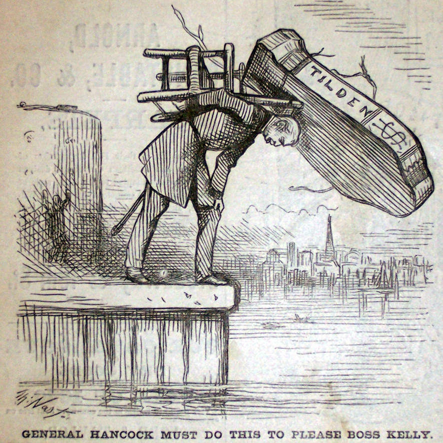 "General Hancock Must do This" from Harper's Weekly, October 16, 1880