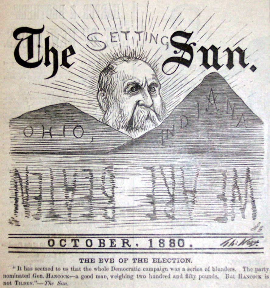 "The Eve of the Election" from Harper's Weekly, November 13, 1880