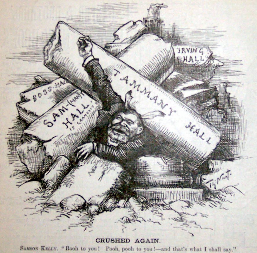 "Crushed Again" from Harper's Weekly, November 19, 1881