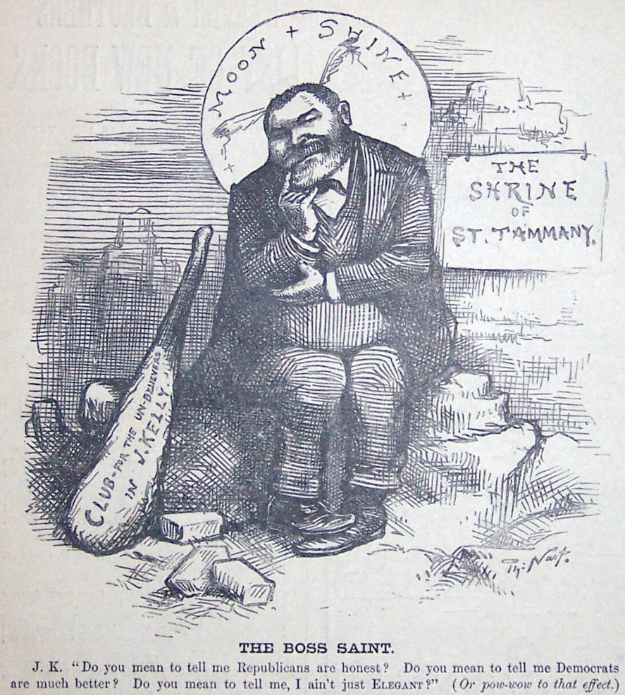 "The Boss Saint" from Harper's Weekly, September 17, 1881