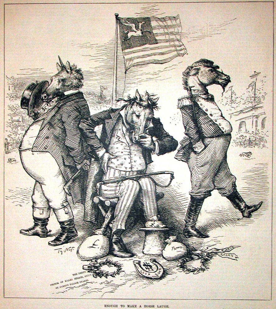 "Enough to Make a Horse Laugh" from Harper's Weekly, July 2, 1881