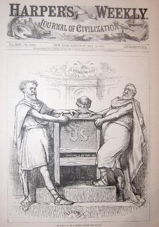 "Is There to be a Power Behind" from Harper's Weekly, May 14, 1881