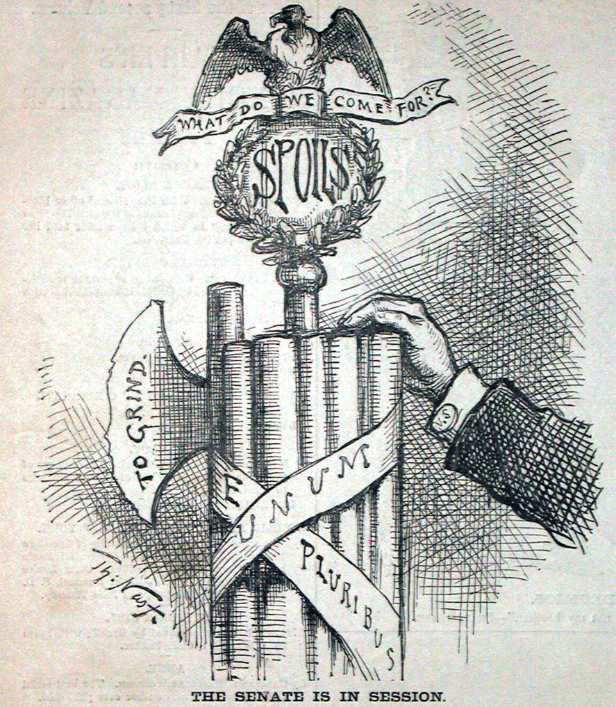 "The Senate Is in Session" from Harper's Weekly, April 23, 1881