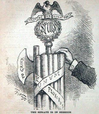 "The Senate Is in Session" from Harper's Weekly, April 23, 1881