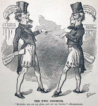 "The Two Dromios" from Harper's Weekly, April 23, 1881