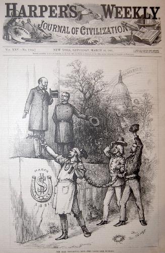 "The Real Connecting Link" from Harper's Weekly, March 6, 1881