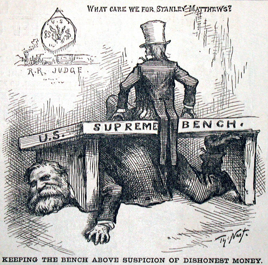 "Keeping the Bench Above Suspicion" from Harper's Weekly, March 19, 1881