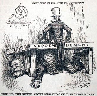 "Keeping the Bench Above Suspicion" from Harper's Weekly, March 19, 1881