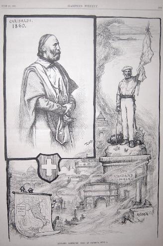 "Giusepie Garibalui: Died" from Harper's Weekly, June 17, 1882