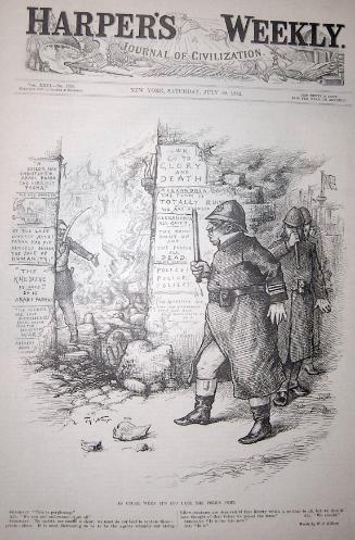 "As Usual When Its Too Late" from Harper's Weekly, July 29, 1882