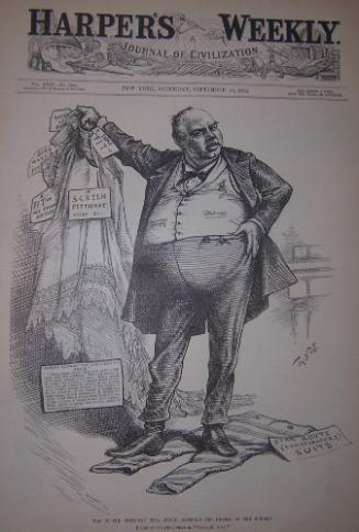 "Was It The Petticoat Plea" from Harper's Weekly, September 23, 1882