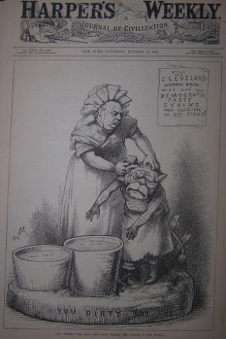 "Ay! There's The Rub!" from Harper's Weekly, October 21, 1882