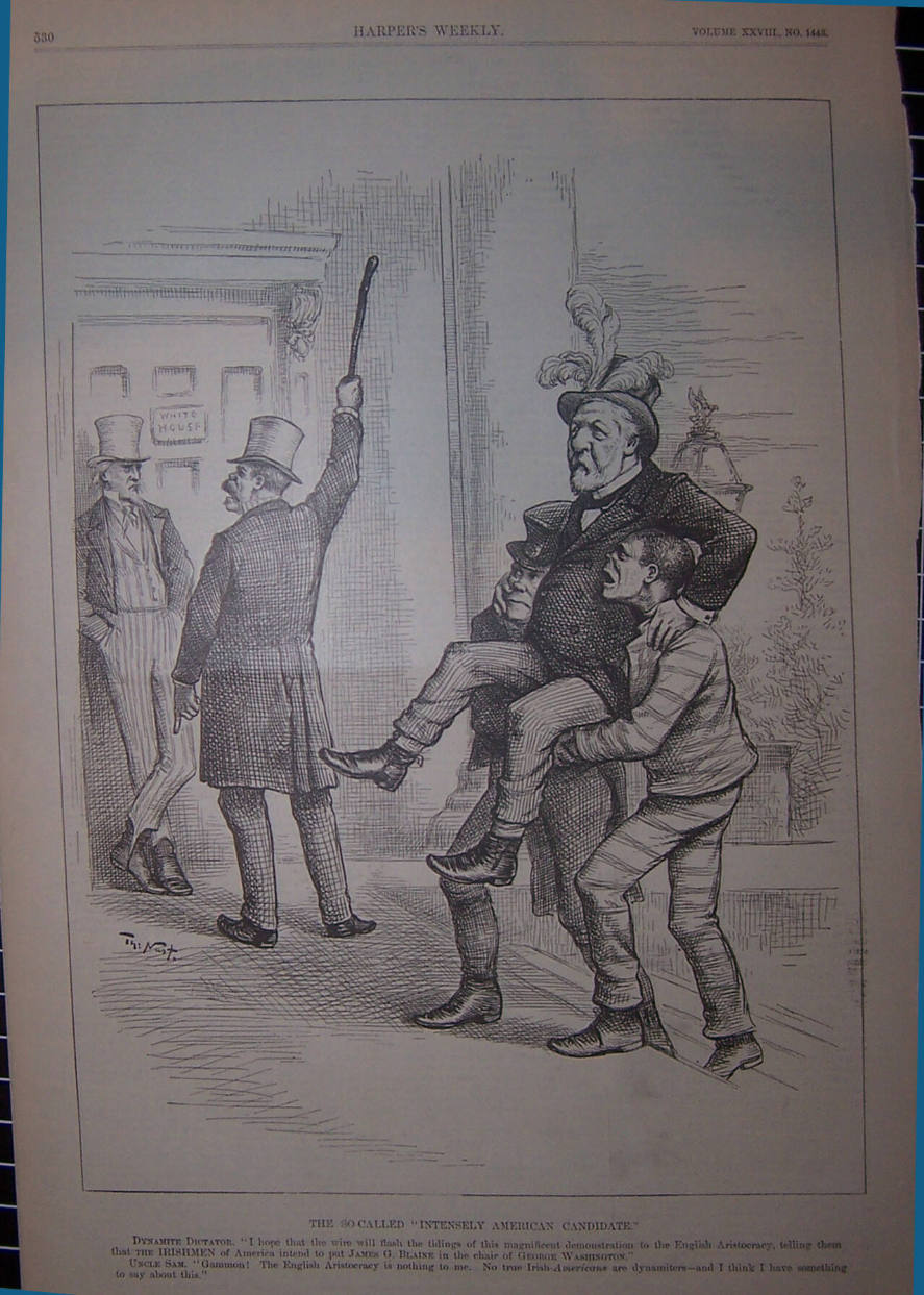 "The So-Called Intensely American" from Harper's Weekly, August 16, 1884