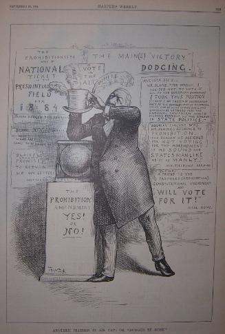 "Another Feather In His Cap" from Harper's Weekly, September 20, 1884