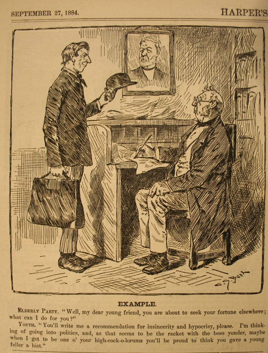 "Example" from Harper's Weekly, September 27, 1884