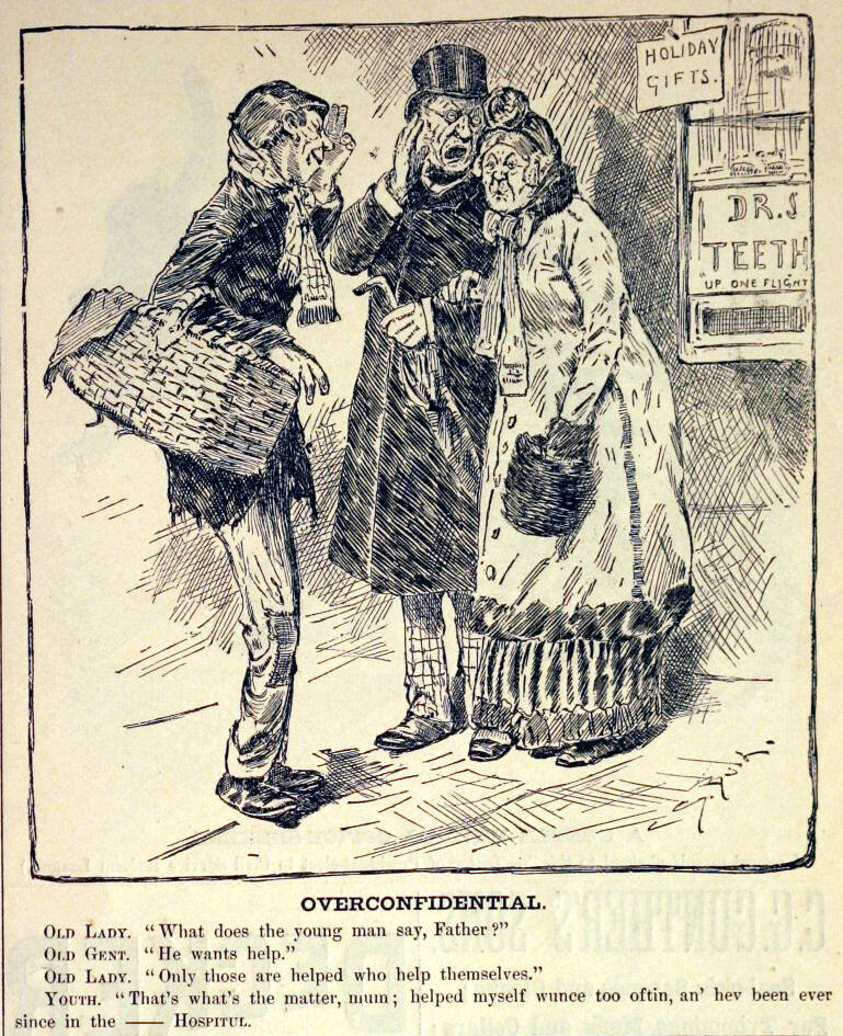 "Overconfidential" from Harper's Weekly, January 10, 1885