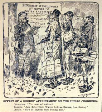 "Effect of a Recent Appointment" from Harper's Weekly, January 17, 1885