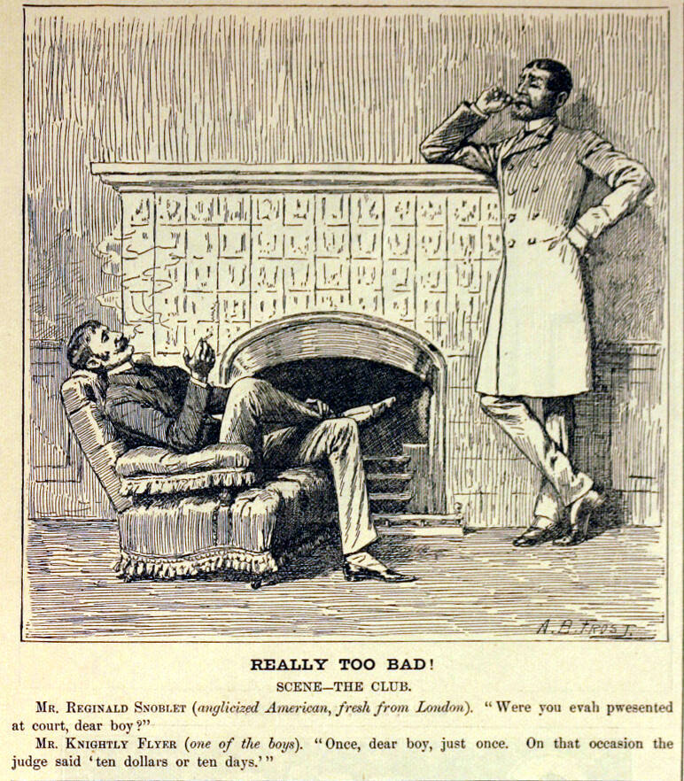 "Really Too Bad!" from Harper's Weekly, January 24, 1885