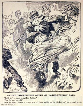 "At The Independent Order" from Harper's Weekly, January 24, 1885