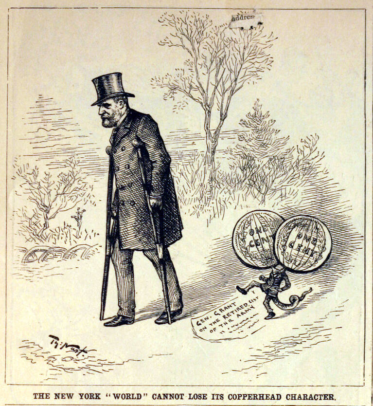 "The New York 'World' Cannot Lose" from Harper's Weekly, January 24, 1885