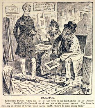 "Tariff-ic" from Harper's Weekly, January 31, 1885