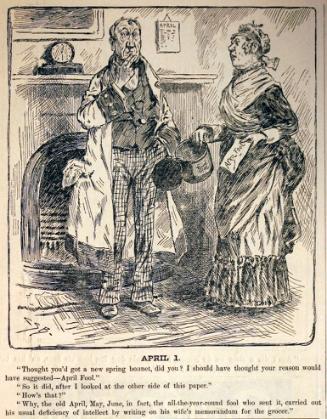 "April 1" from Harper's Weekly, April 4, 1885