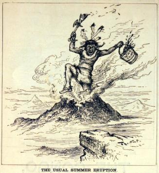 "The Usual Summer Eruption" from Harper's Weekly, July 4, 1885