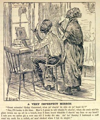 "A Very Imperfect Mirror" from Harper's Weekly, July 11, 1885