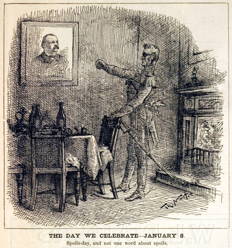 "The Day We Celebrate - Jan. 8" from Harper's Weekly, January 23, 1886