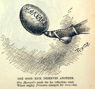 "One Good Kick Deserves Another" from Harper's Weekly, November 27, 1886