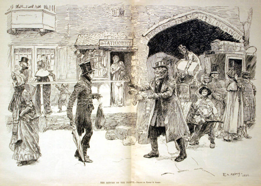 "The Return of the Native" from Harper's Weekly, November 27, 1886