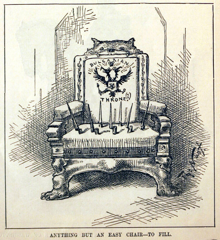 "Anything But An Easy Chair" from Harper's Weekly, November 27, 1886