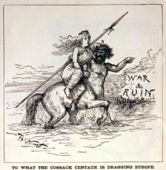 "To What The Cossack Centaur Is" from Harper's Weekly, January 8, 1887