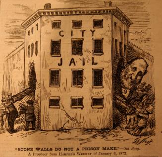 "Stone Walls Do Not A Prison Make" from Harper's Weekly, December 18, 1875