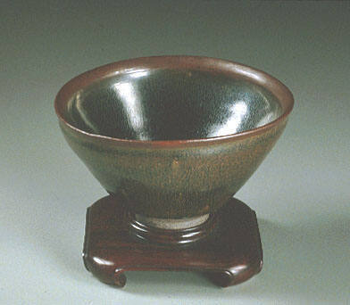 Chien-ware Bowl with Hare's Fur Glaze