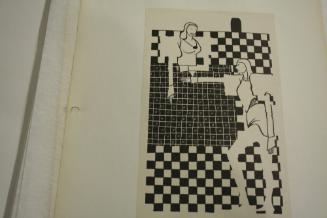 2 mideval figures on checkered surface