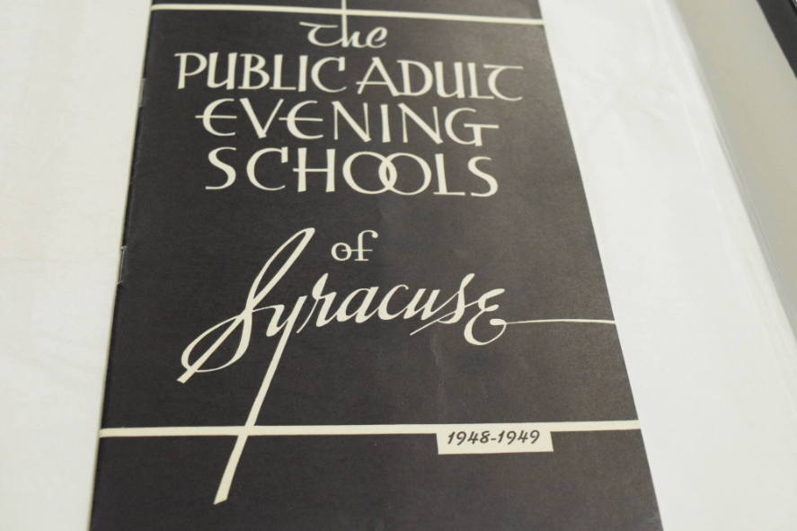 Booklet of sketches "The Public and Evening Schools of Syracuse, 1948-1949"