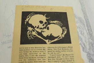 for "Fantastic," two skulls kissing