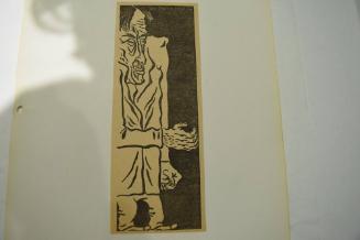 Large man with hand out