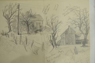 2 houses with notes on Bull Run Battlefield