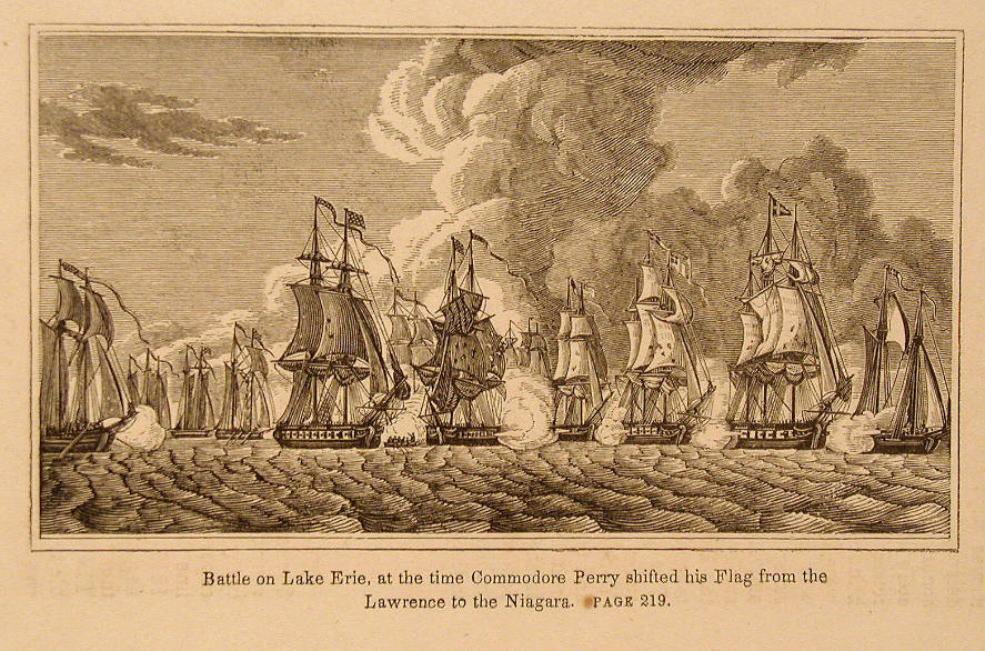 Battle on Lake Erie, at the time Commadore Perry shifted his flag from the Lawrence to the Niagra