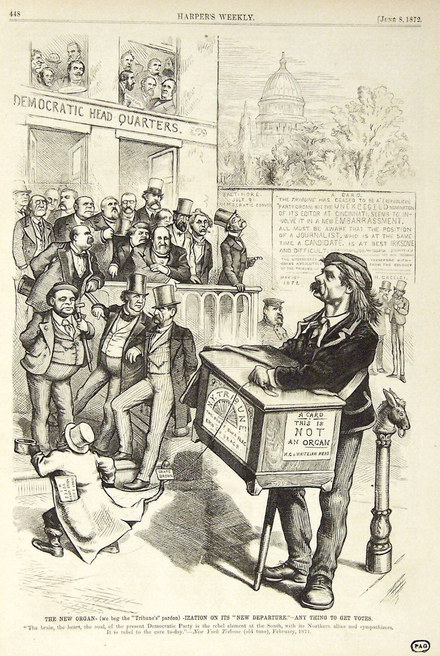 "The New Organ" from Harper's Weekly, June 8, 1872