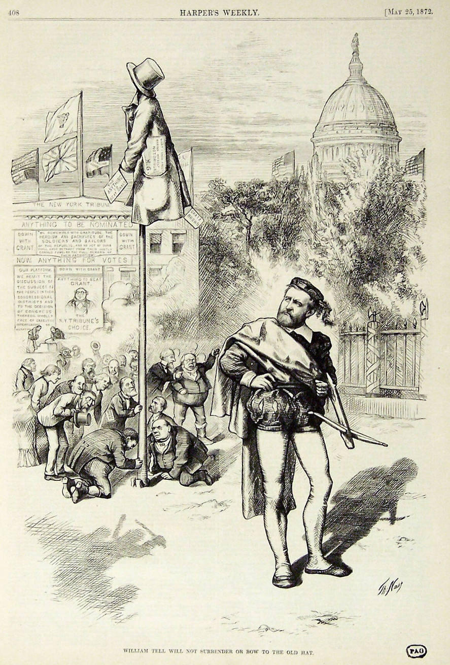 "William Tell Will Not Surrender" from Harper's Weekly, May 25, 1872