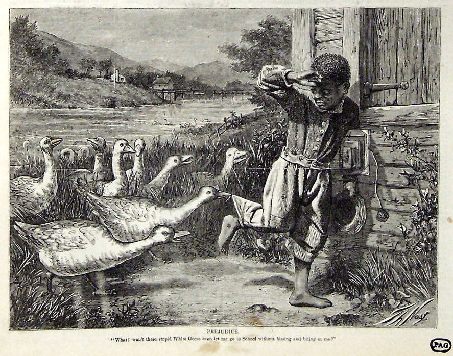 "Prejudice" from Harper's Weekly, August 22, 1868