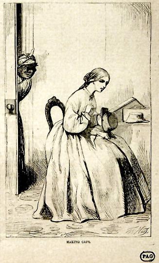 "Making Caps" from Harper's Weekly, May 12, 1866